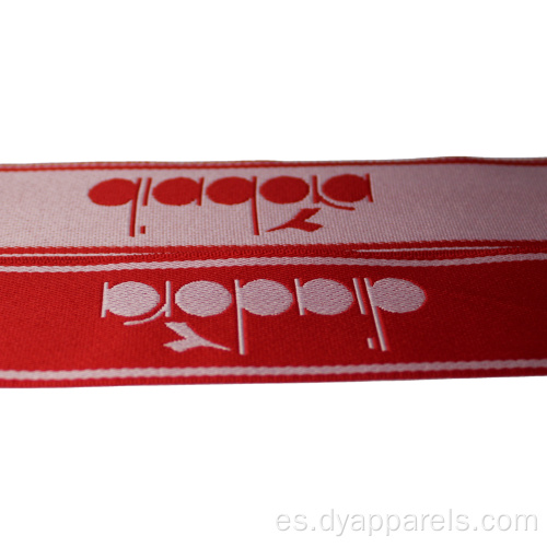 Logotipo personalizado de 4 cm Jacquardt Polyester Webbing